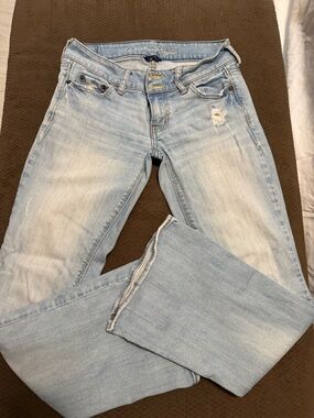 American Eagle Outfitters Light Blue Low Rise Flare Jeans